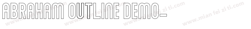 Abraham Outline Demo字体转换